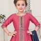 Pink Color Silk With Embroidery And Zari Work Kurti Suit Near Me