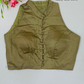 Stunning Beige Color Silk Cotton Readymade Blouse For Women