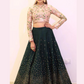 Beautiful Jersey Dusty Dark Green Color Wedding Lehenga Choli