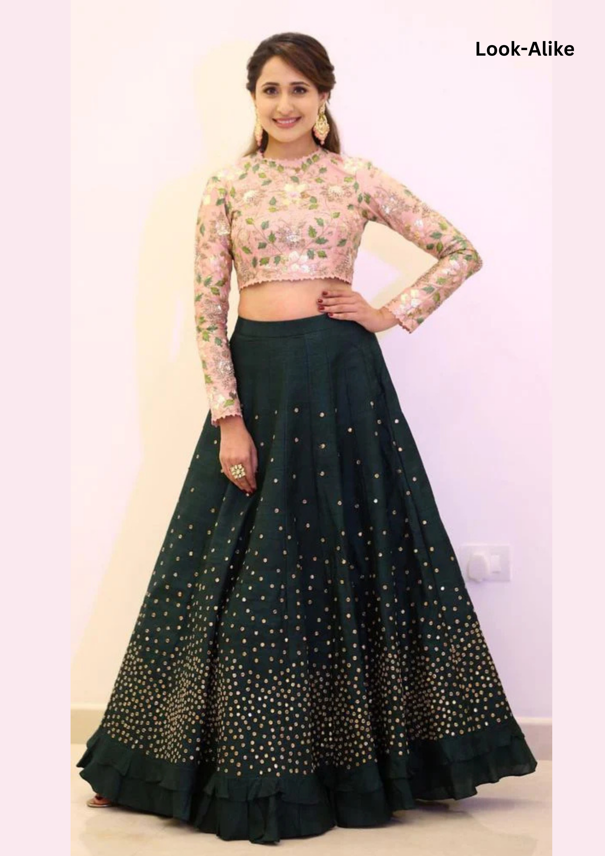 Beautiful Jersey Dusty Dark Green Color Wedding Lehenga Choli