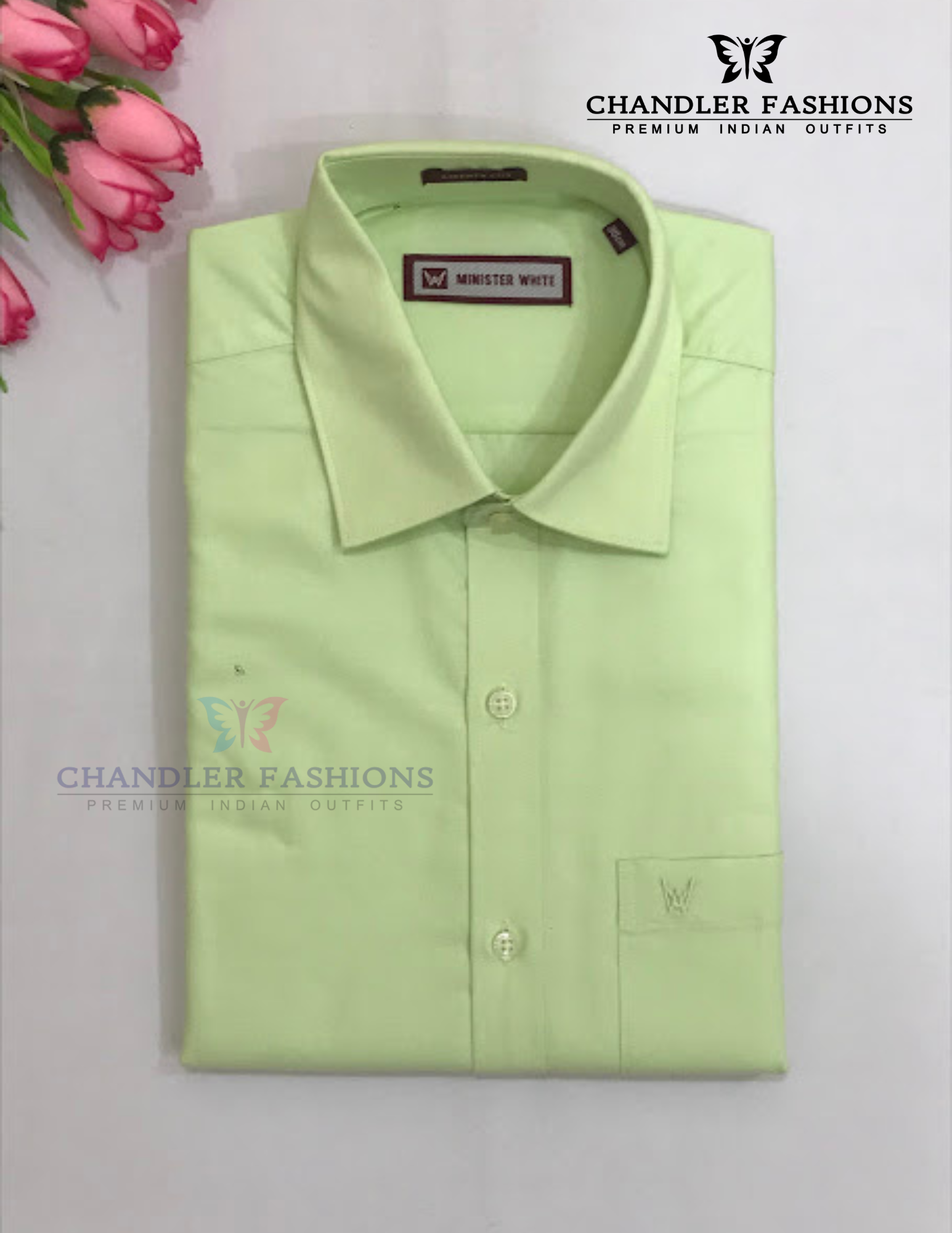 Light Green Colored Shirt And Dhoti Set In USA