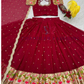 Georgette Lehenga Choli With Embroidery Work In Mesa