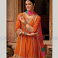 Fanciable Orange Color Chinon With Digital Print And Embroidery Work Palazzo Suits Near Me