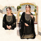 Dazzling Black Colored Chanderi Silk Kurti And Suits Near Me