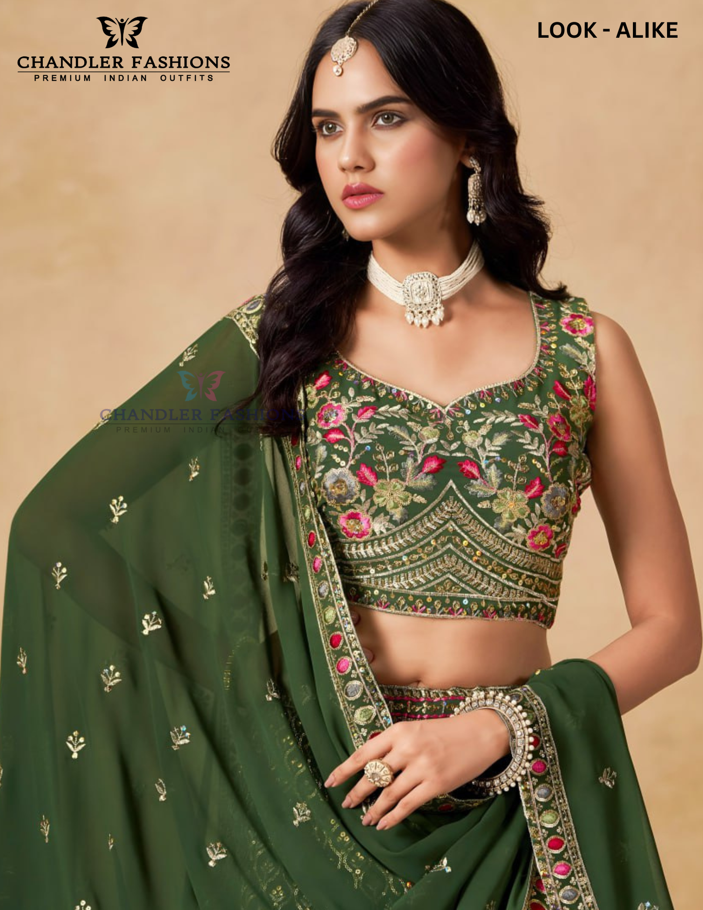 Georgette With Zari Embroidery And Sequins Work Lehenga In Phoenix