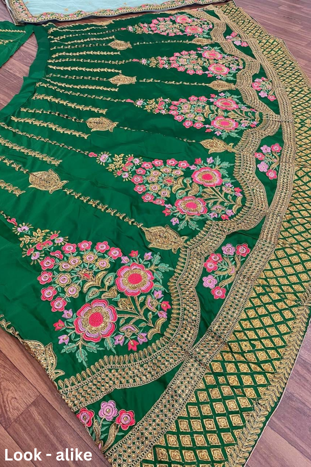 Attractive Green Color Embroidery  Lehenga Choli Near Me