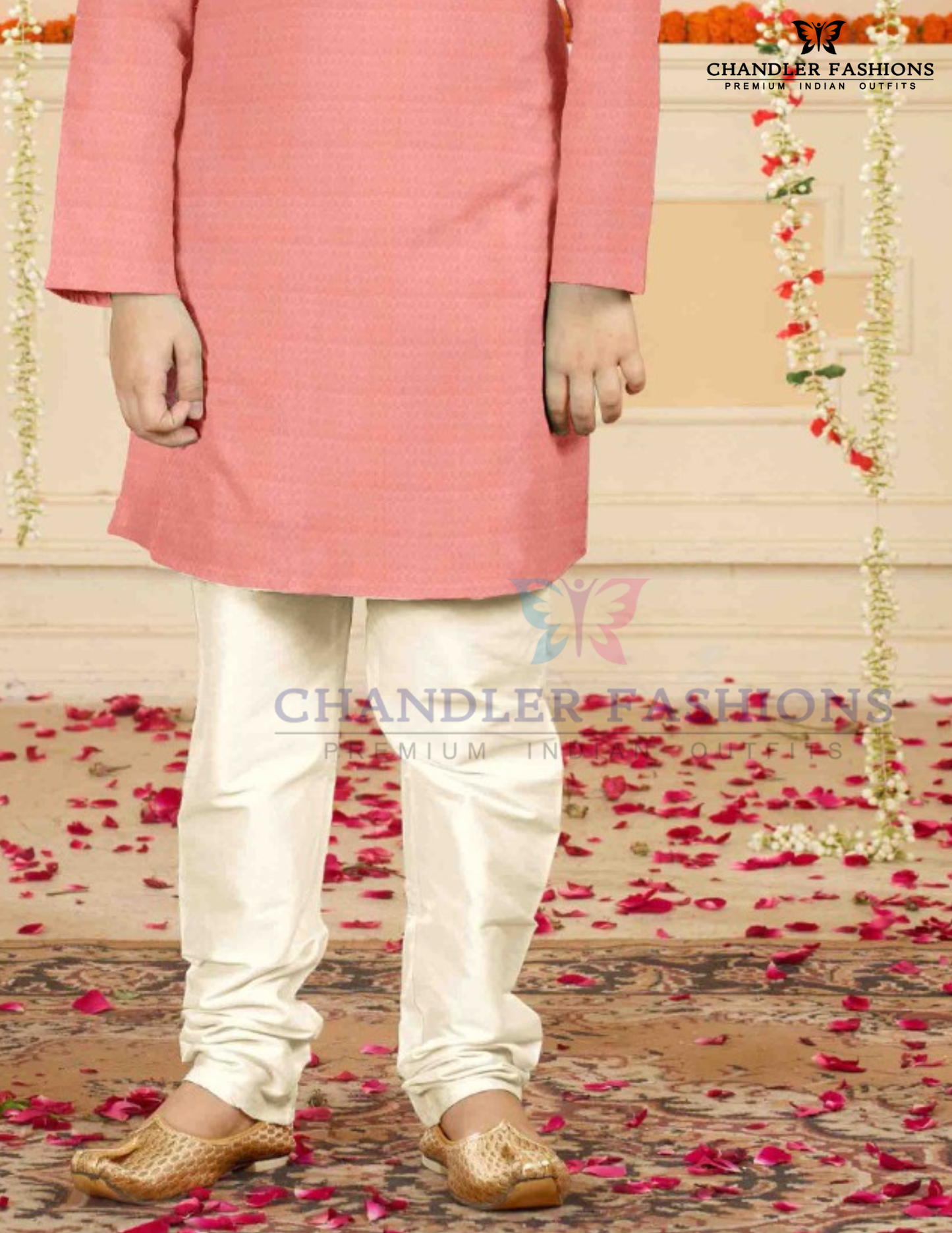 Pink Color Poly Cotton Kurta Pajama Set In USA