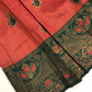Red And Green Color Silk Langa set With Stone Work In Mesa