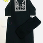 Wonderful Black Color Embroidery Work Cotton Kurti Suits For Women