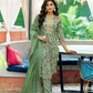 Stunning Green Color  Rayon Fancy Embroidery Work Salwar Suits For Women