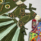 Green Colored Ribbon Work Chaniya Choli Sets