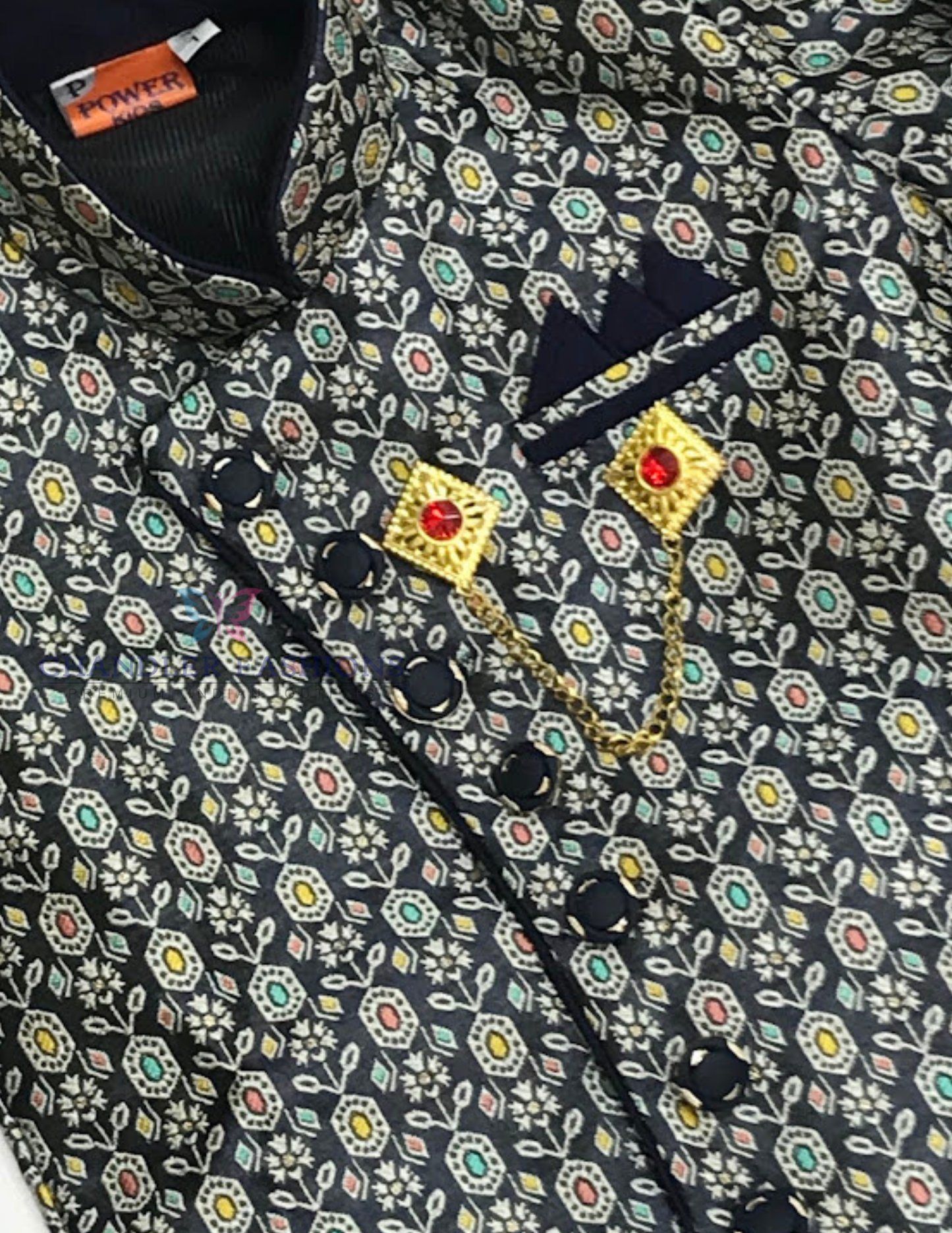  Blue Color Cotton Sherwani In Yuma