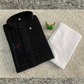 Amazing Black Rayon With Chikankari Work Kurta Suits For Men