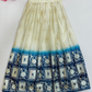 Teal Blue And Off White Color Georgette With Mirror Work Choli In Surprise