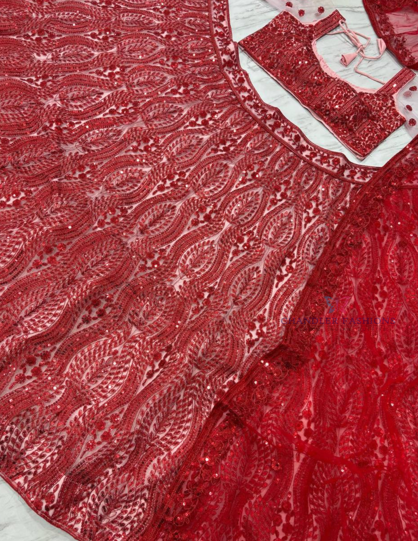 Attractive  Heavy Sequins Work Lehenga In Gilbert