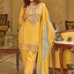 Beautiful Yellow Premium Silk Embroidered Festival Wedding Pant Salwar Kameez