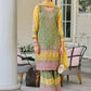 Charming Green Colored Heavy Chinon Embroidery Work Palazzo Suits For Women