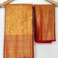 Wondeful Red Color Pure Kanchi Silk With Gold Zari Work Saree In USA