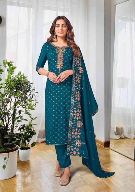 Chinon Embroidery Work Salwar Suits In USA