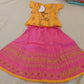 Alluring Yellow And Pink Embroidery And Stone Work Lehanga Choli In Yuma