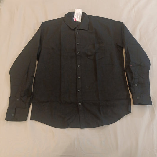 Alluring Black Shirt With Full Sleeves And Pocket For Men