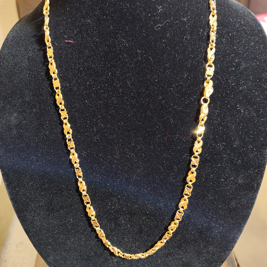 Dazzling Long Chain Gold Plated Designer Chain