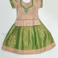 Exquisite Copper Color Soft Silk With Stone Work Langa Set For Girls