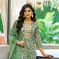Green Color  Rayon Fancy Embroidery Work Salwar Suits Near Me