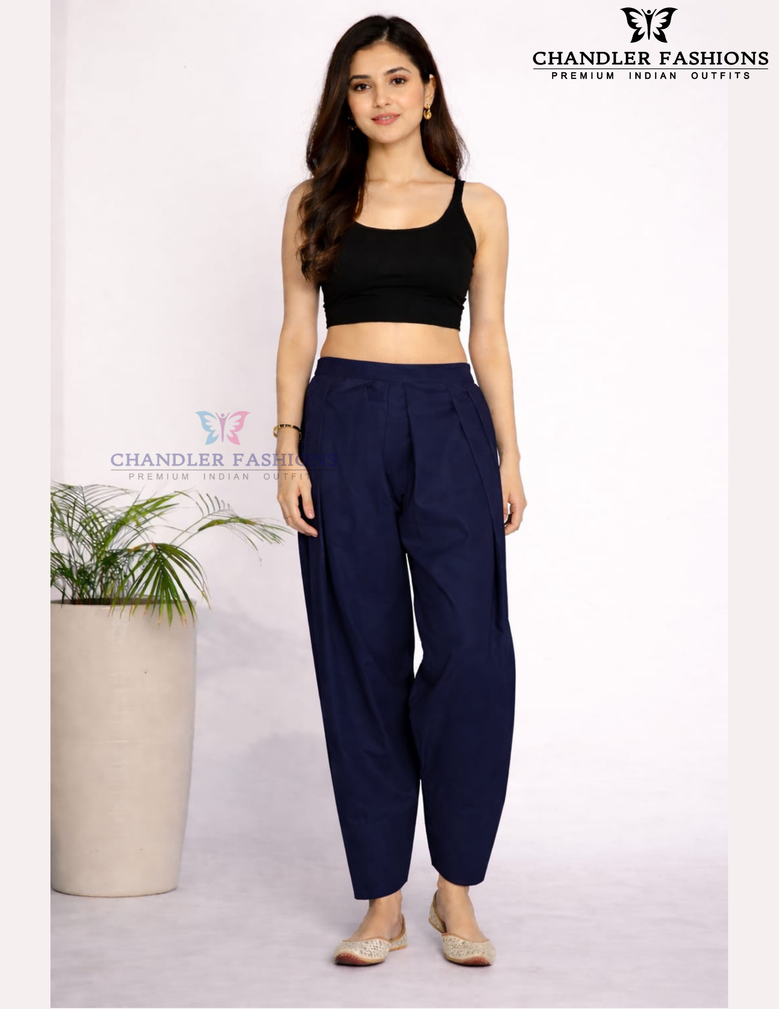 Alluring Blue Colored Rayon Salwar Pant For Women