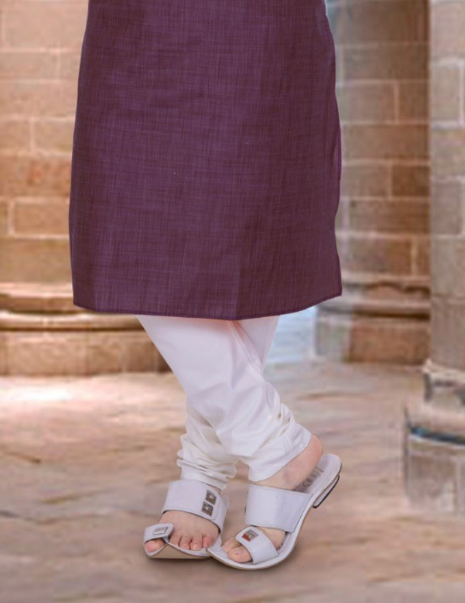 Pretty Purple Color Kurta Pajama Set  In USA