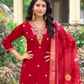 Maroon Color Heavy Embroidery Work Salwar Suits With Dupatta Near Me
