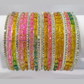 Amazing Multicolor Raindrop Glass Bangles In USA