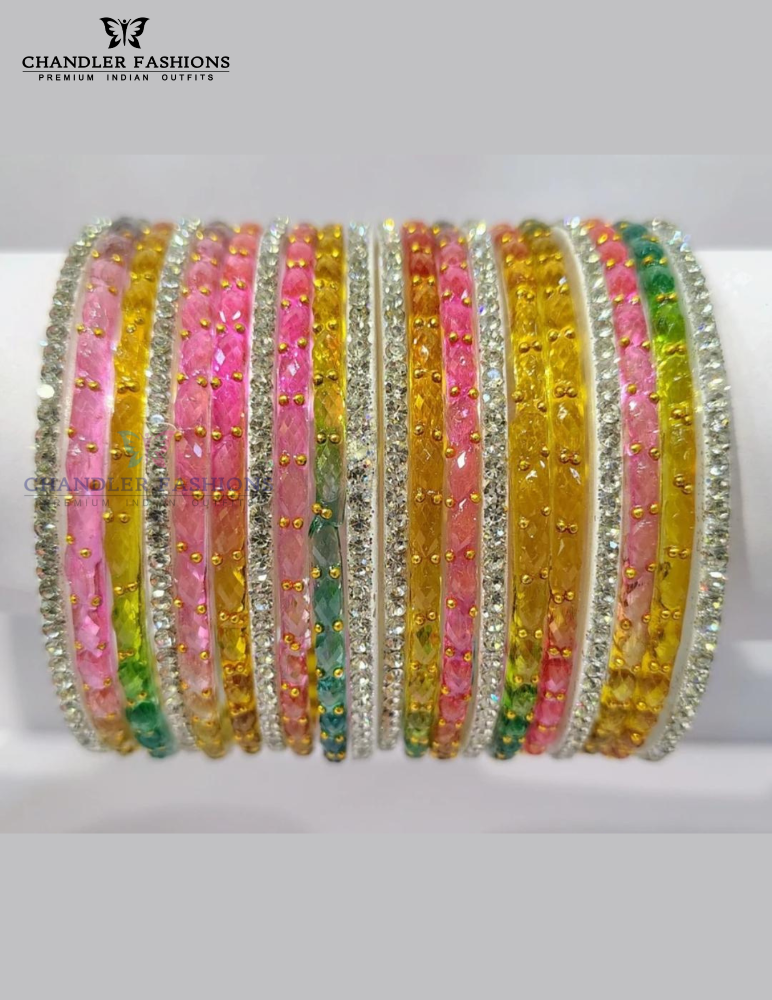 Amazing Multicolor Raindrop Glass Bangles In USA