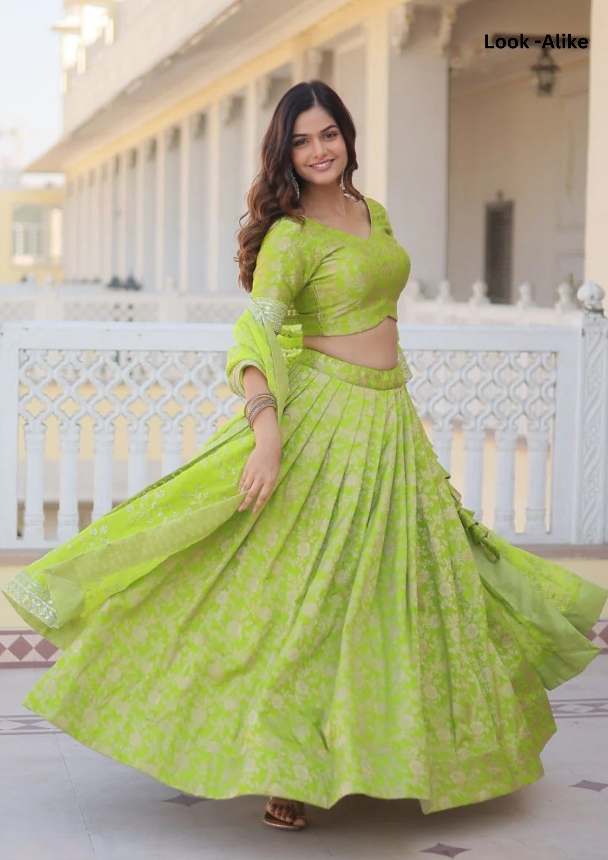  Pure Dyable Viscose Jacquard Embroidered Lehenga In USA