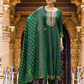 Graceful Green Color Rayon With Embroidery Work Salwar Suits For Women