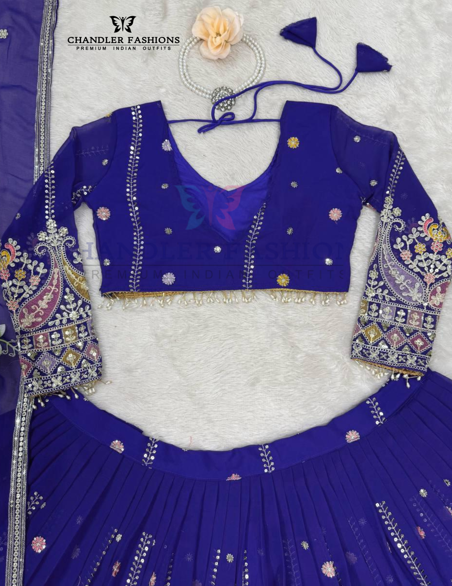Sequins Work Lehenga Choli In Mesa