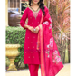 Amazing Pink Color Heavy Embroidery Work Salwar Suits With Dupatta For Women