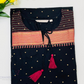 Appealing Black Color Cotton Kurti With Embridory Work In USA