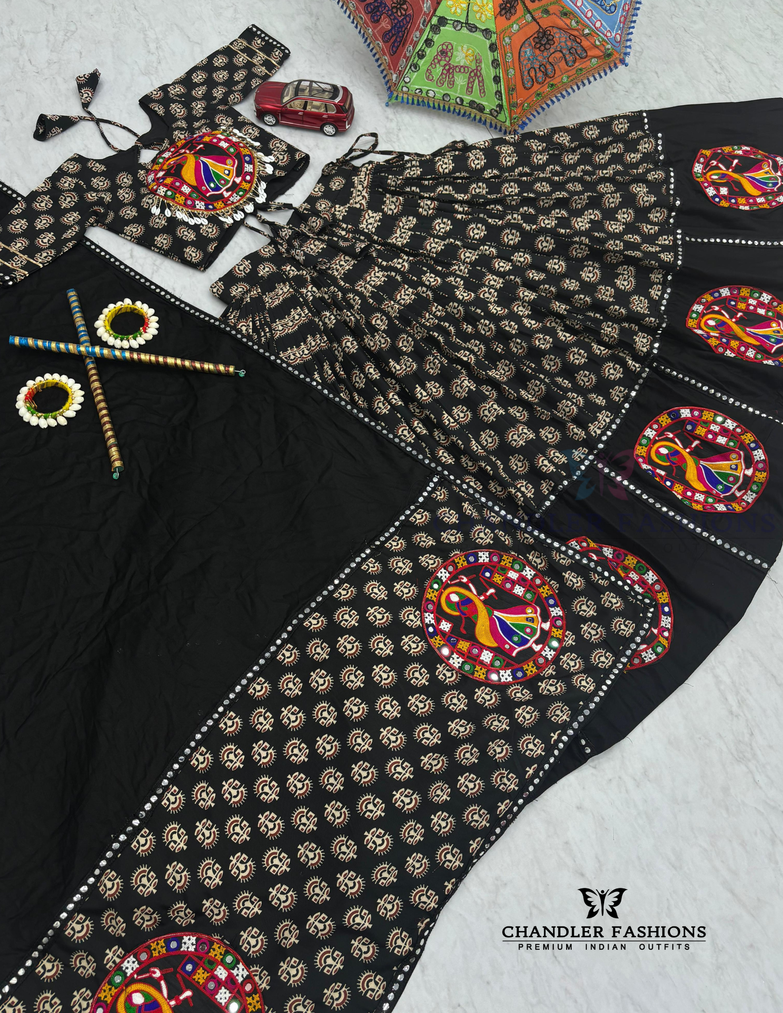 Kamthi Work Chaniya Choli Set For Women In Mesa