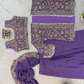 Beautiful Lavender Color Heavy Embroidery Work Ready To Wear Saree For Women Near Me