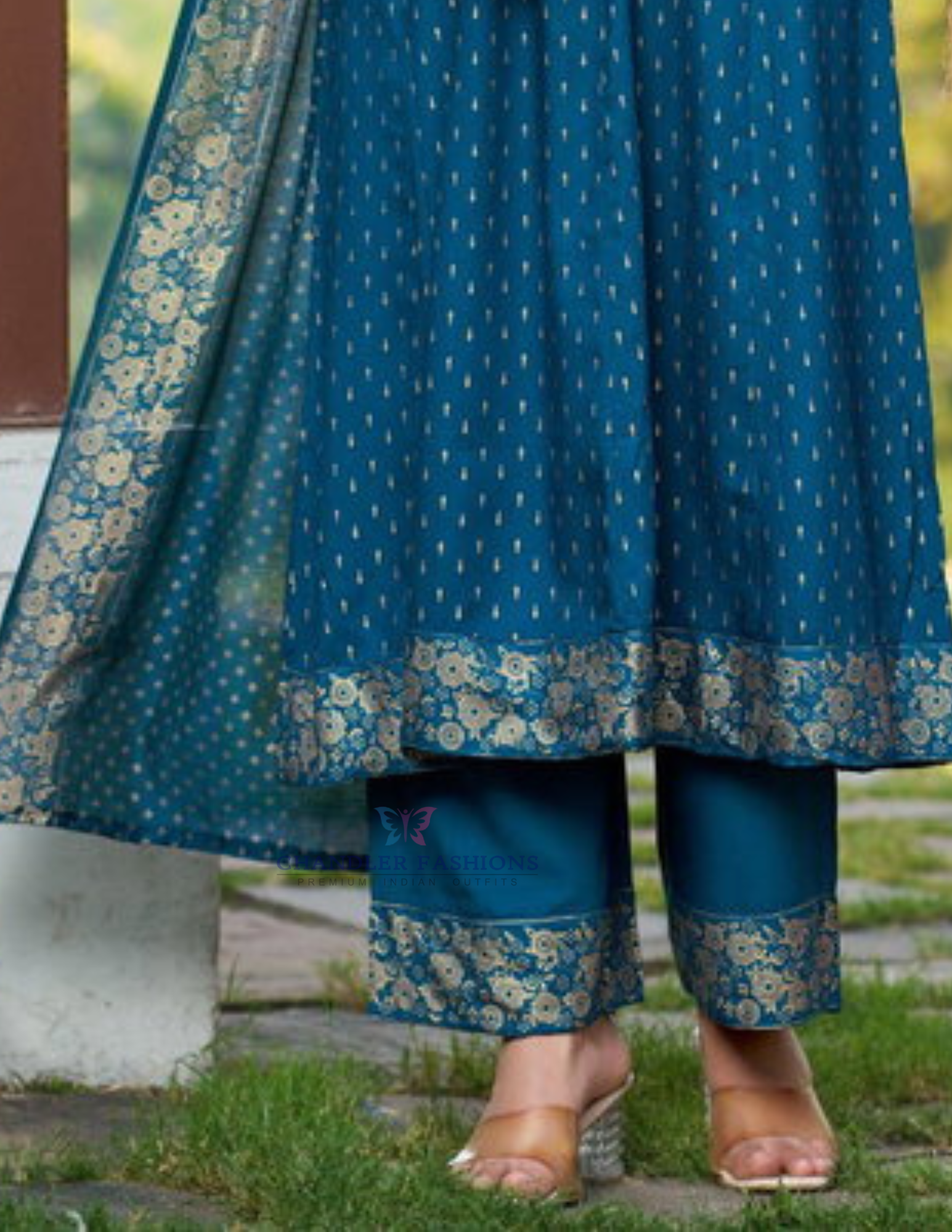 Teal Blue Color Rayon Salwar Suits In USA