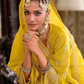 Yellow Color Shimmer Silk With Embroidery Work Palazzo Suits For Women Near Me