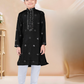 Charming Black Color Kurta Pajama Set With Sequence Work