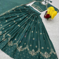Teal Green Color Embroidery And Sequins Work Lehenga Choli Near Me