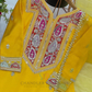Yellow Color Chinon Silk With Embroidery Work Sharara Suits In Chandler