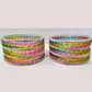 Multicolor Raindrop Glass Bangles In Scottsdale