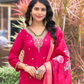 Amazing Pink Color Heavy Embroidery Work Salwar Suits With Dupatta For Women Near Me