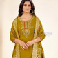 Mustard Yellow Color Rayon With Thread Work Salwar Suits In USA 