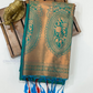 Alluring Green Color Soft Silk Saree In Mesa