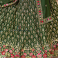 Stunning Green Color Lehenga Choli In Suncity